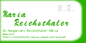maria reichsthaler business card